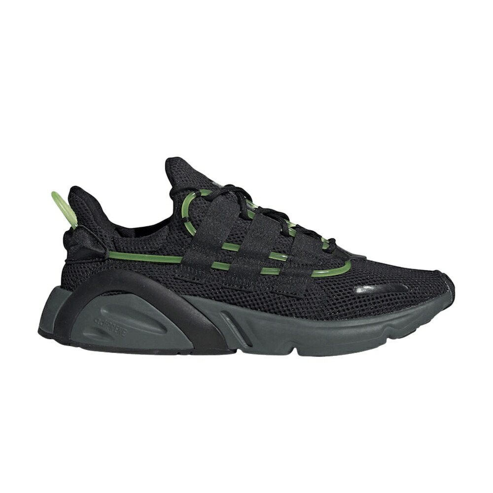 アディダス コア 黒色 ブラック 'BLACK GREEN' スニーカー メンズ ADIDAS LXCON / CORE BLACK CORE BLACK CORE BLACK