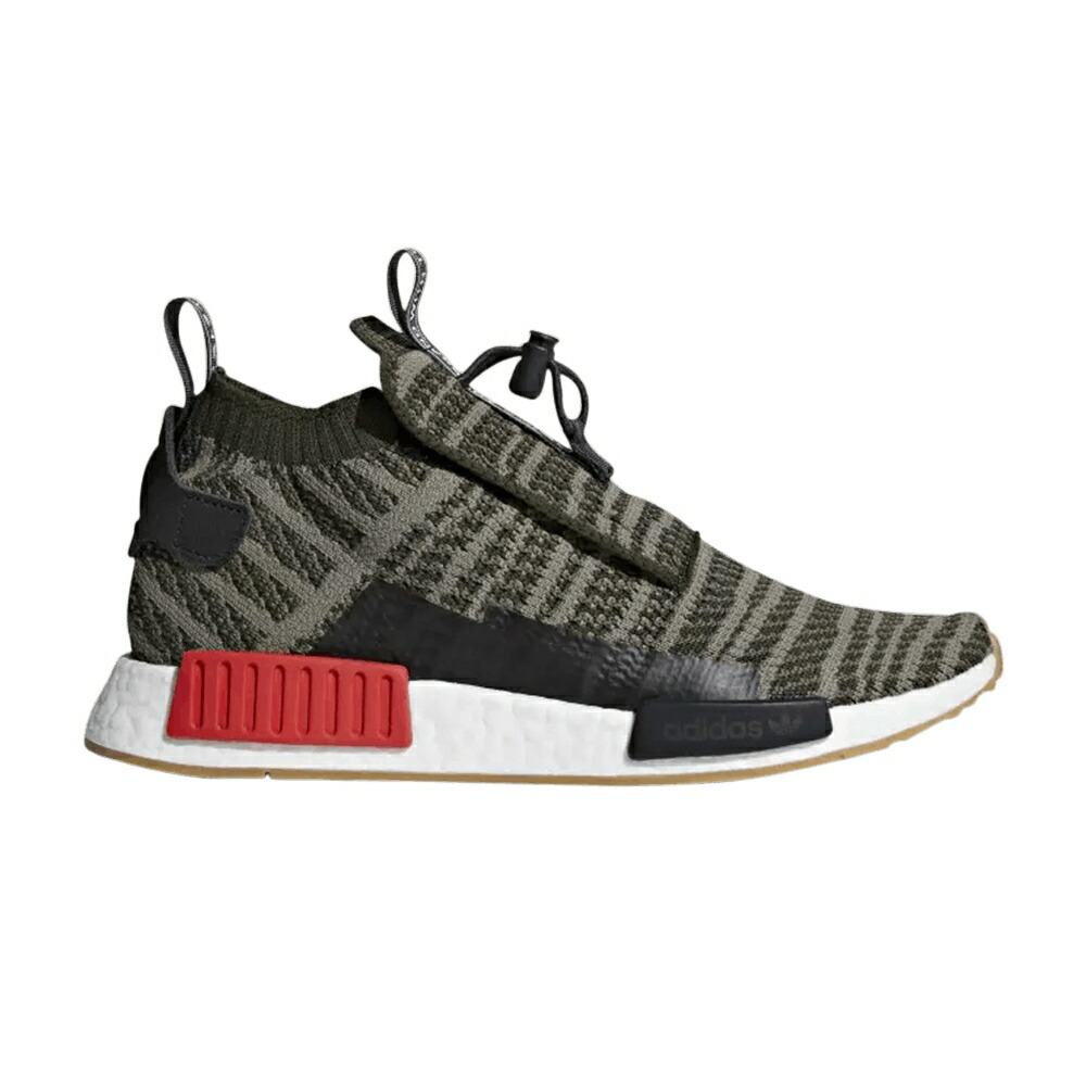 アディダス ナイト爵 積貨委託貨物 緑 緑であること しろがね色 スチール写真 NMD_TS1 \u0027NIGHT CARGO\u0027 スニーカー メンズ ADIDAS PK / NIGHT CARGO BASE GREEN STEEL スニーカー-メンズ靴