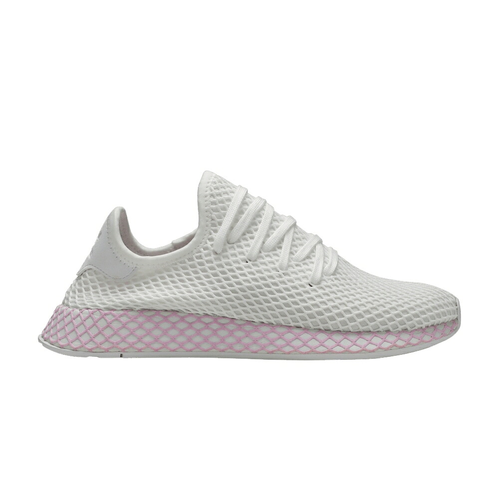 アディダス 白色 ホワイト 'CLOUD WHITE' スニーカー レディース ADIDAS WMNS DEERUPT / CLOUD WHITE CLOUD WHITE CLEAR｜スニケス