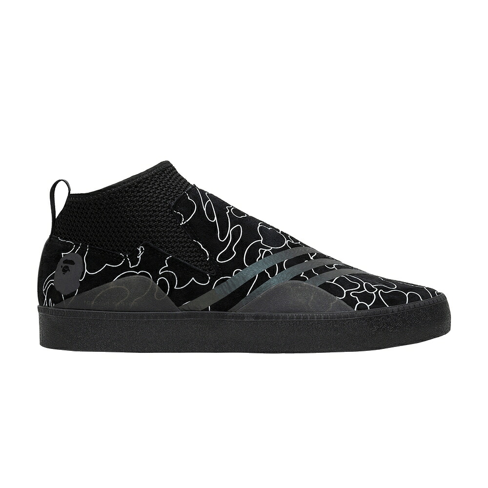 アディダス 中核グループ 黒いこと 黒いこと 3ST.002 \u0027CORE BLACK\u0027 スニーカー メンズ ADIDAS A BATHING APE X / CORE BLACK SUPPLIER COLOR