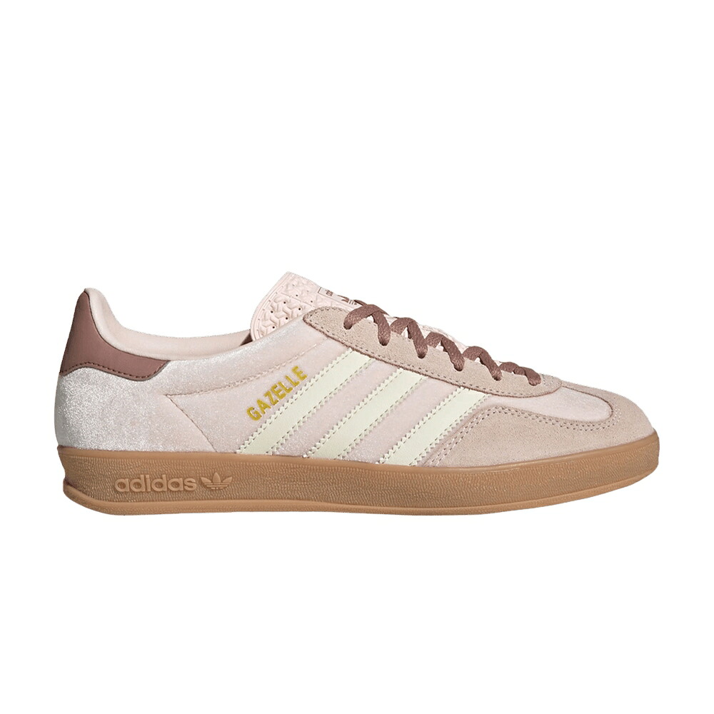 アディダス ガゼル ウォーム \u0027WONDER VELVET\u0027 スニーカー レディース ADIDAS WMNS GAZELLE INDOOR QUARTZ / WONDER QUARTZ WARM CLAY GUM レディース靴-スニーカー