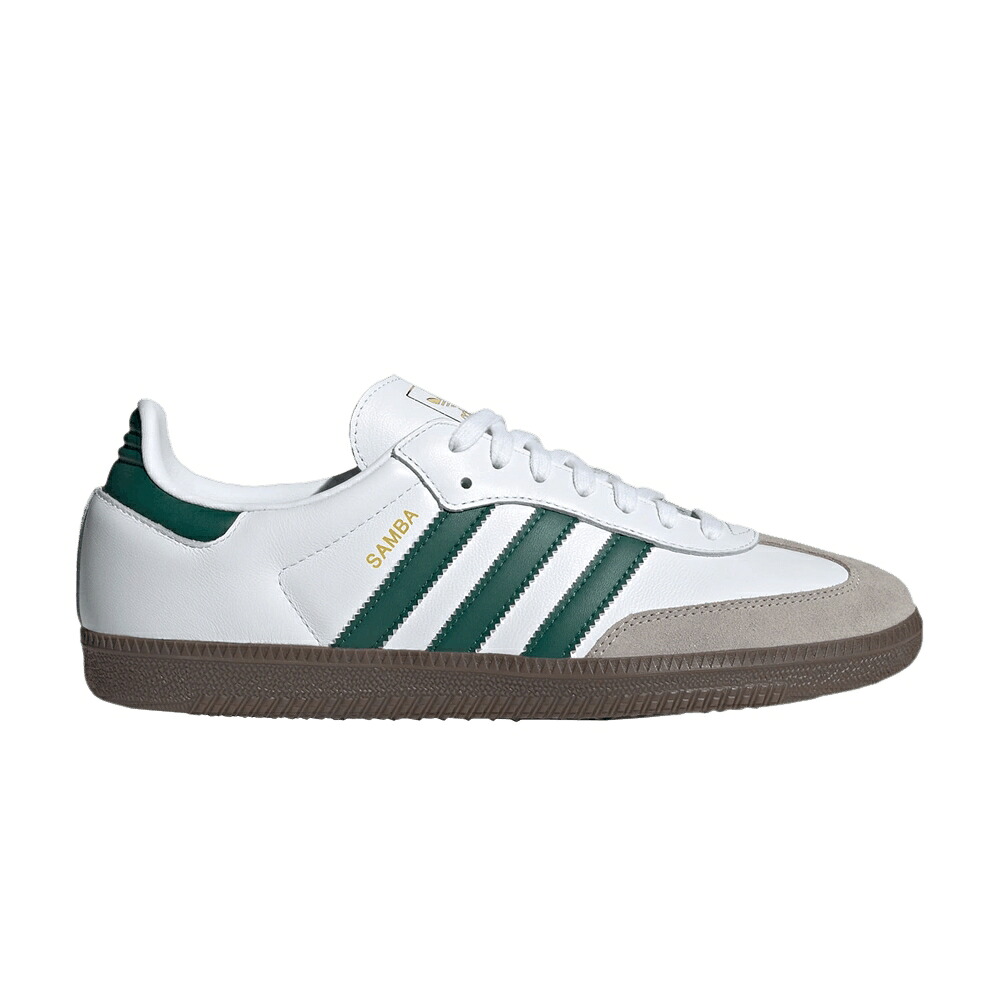 アディダス サンバ 白いこと 白いこと 緑 緑であること \u0027CLOUD GREEN\u0027 スニーカー メンズ ADIDAS SAMBA OG WHITE COLLEGIATE / CLOUD WHITE COLLEGIATE GREEN メンズ靴-靴