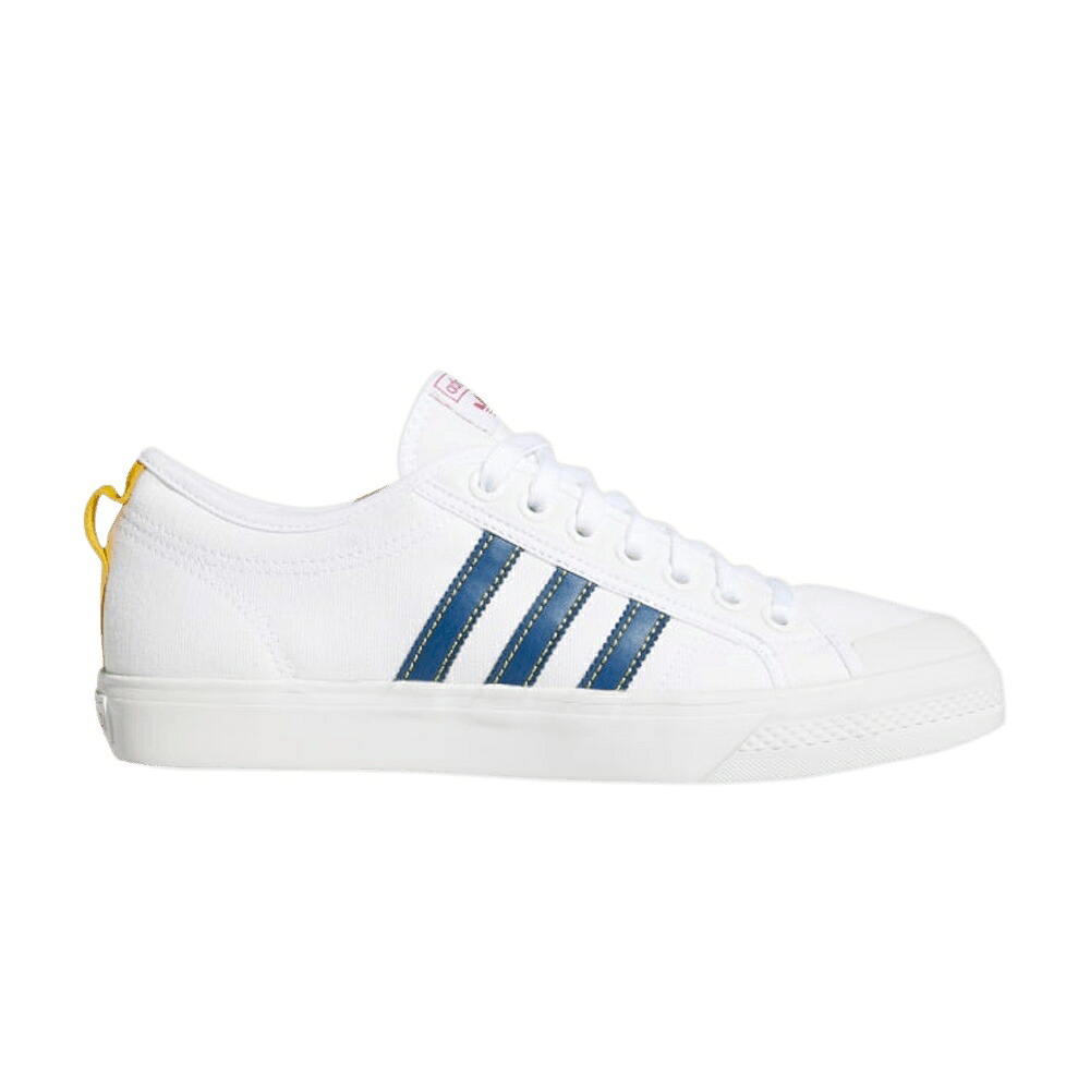 アディダス レジェンド 白色 ホワイト トライブ 'WHITE MARINE' スニーカー メンズ ADIDAS NIZZA LEGEND / CLOUD WHITE LEGEND MARINE TRIBE