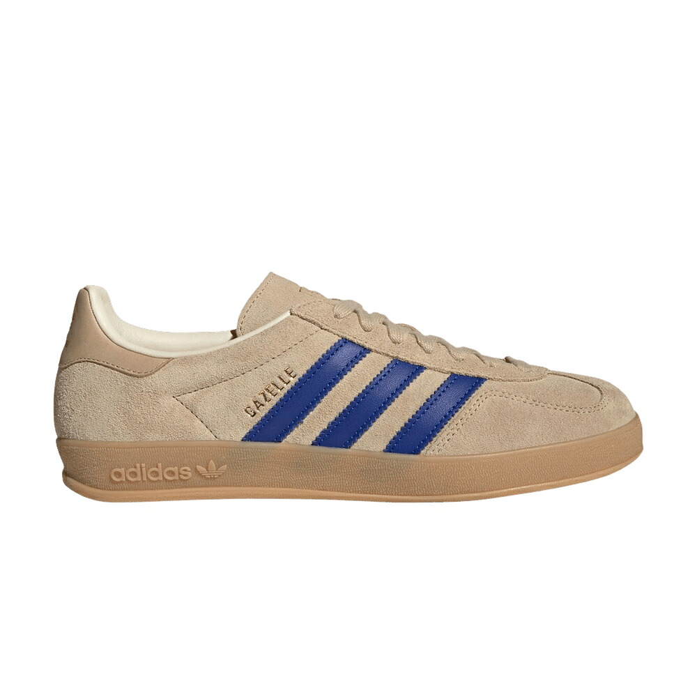 アディダス ガゼル ベージュ 青味 青味 神通力 \u0027MAGIC WHITE\u0027 スニーカー メンズ ADIDAS GAZELLE INDOOR BEIGE ROYAL BLUE WONDER / MAGIC BEIGE ROYAL BLUE WONDER