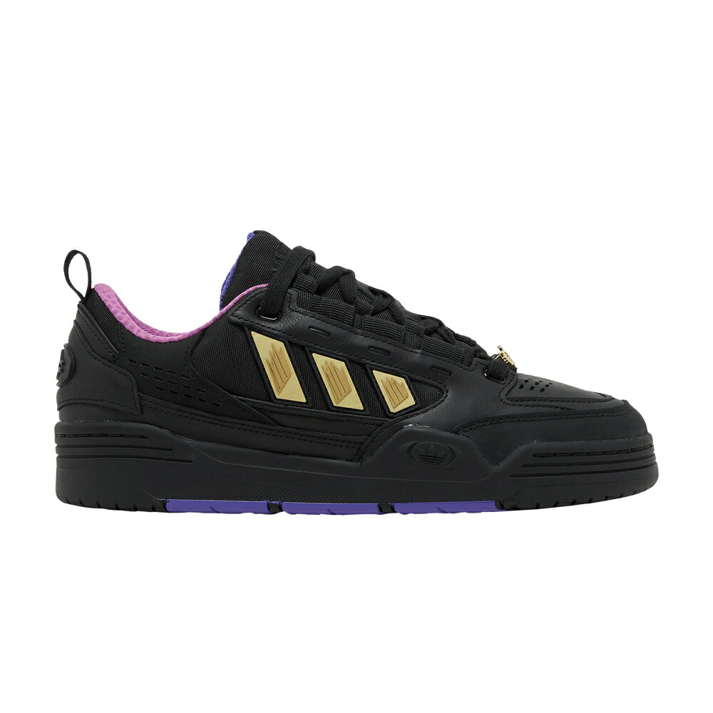 アディダス コア 黒色 ブラック 紫 パープル YUGIOH! YUGI WORLD スニーカー メンズ ADIDAS YU-GI-OH! X ADI2000 / CORE BLACK CORE BLACK PURPLE