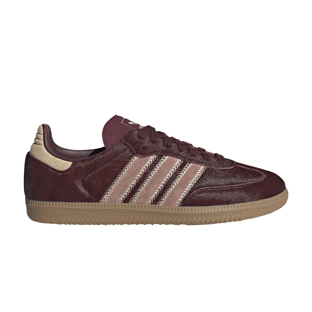アディダス サンバ 砂色 サンド マルーン ウォーム 'PONY MAROON' スニーカー レディース ADIDAS WMNS SAMBA OG HAIR PACK - / SAND STRATA MAROON WARM CLAY|スニケス