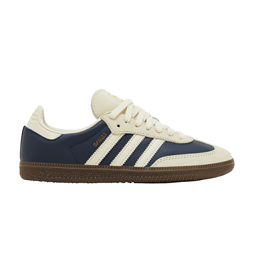 アディダス サンバ 藍色 インディゴ クルー ナイト クリーム 白色 ホワイト ゴールド 'NIGHT WHITE' スニーカー レディース ADIDAS WMNS SAMBA OG INDIGO CREW / NIGHT INDIGO CREAM WHITE GOLD|スニケス