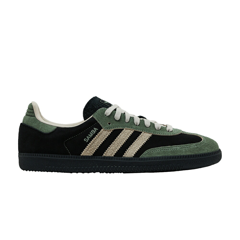 アディダス サンバ 銀色 シルバー コア 黒色 ブラック 緑 グリーン 'BLACK GREEN' スニーカー レディース ADIDAS WMNS SAMBA OG SILVER / CORE BLACK ALUMINA SILVER GREEN|スニケス