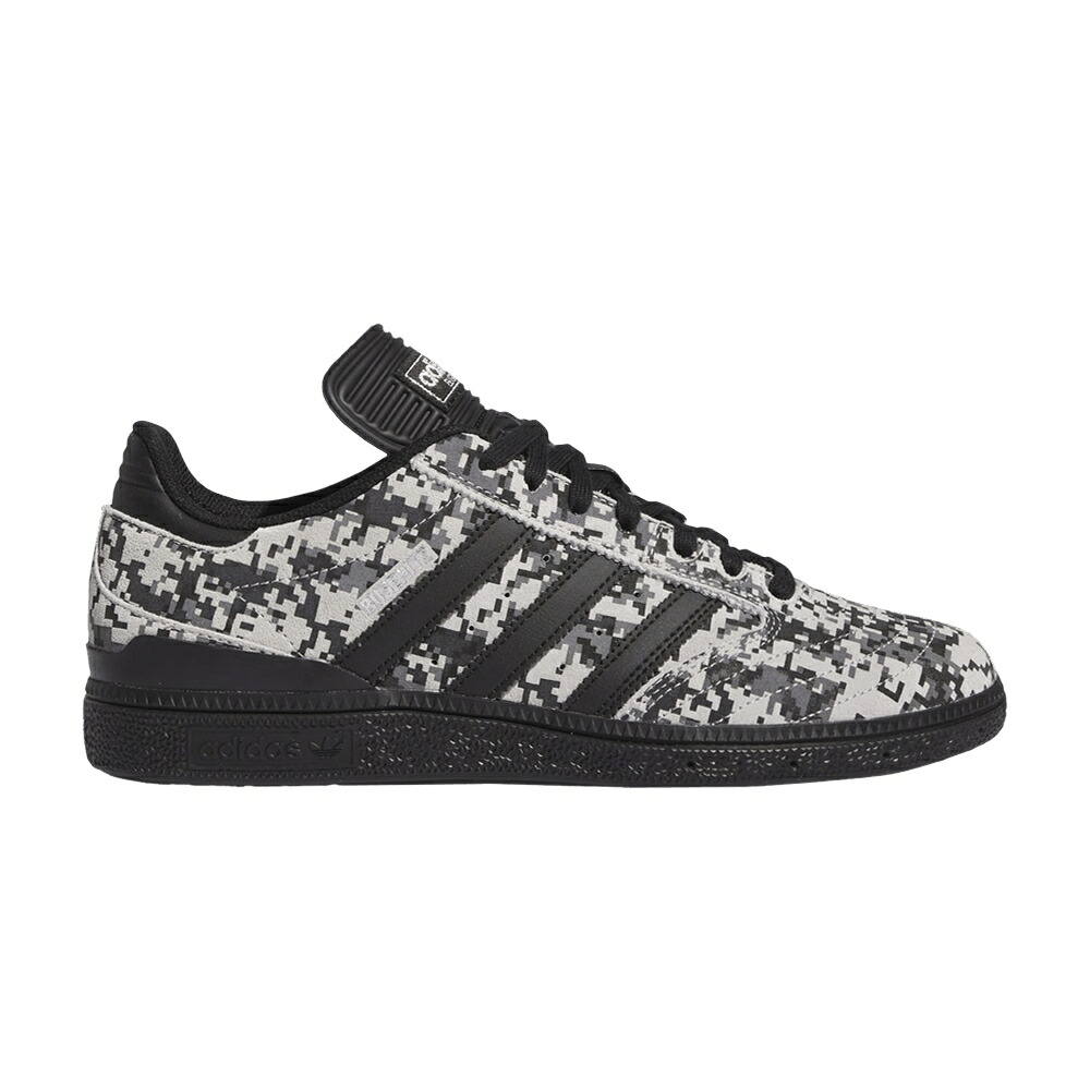 アディダス プロ 黒色 ブラック 灰色 グレー コア 'GREY CAMO' スニーカー メンズ ADIDAS BUSENITZ PRO BLACK DIGI / GREY TWO CORE BLACK GREY THREE|スニケス