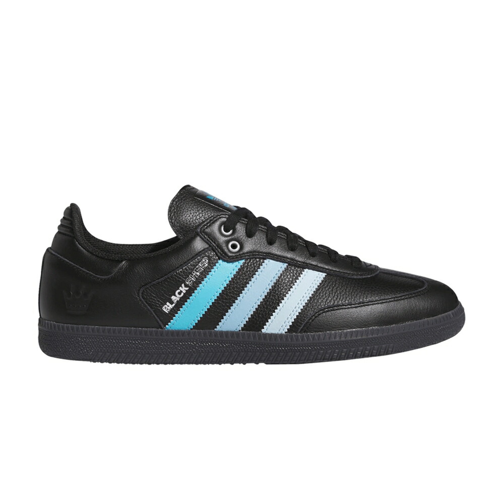 アディダス シャーロット 黒色 ブラック サンバ コア 白色 ホワイト 青色 ブルー CAROLINA KIT スニーカー メンズ ADIDAS CHARLOTTE FC X BLACK SHEEP SAMBA ADV / CORE BLACK CLOUD WHITE ICE BLUE
