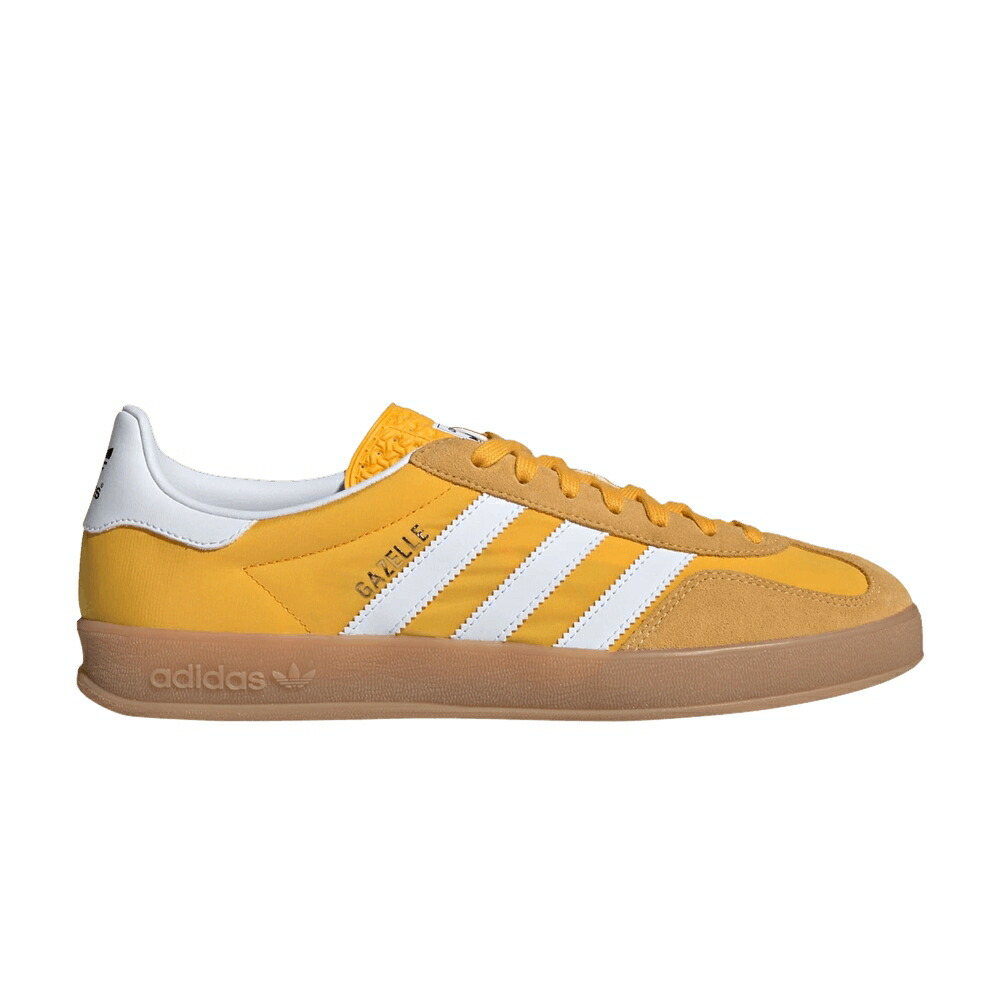 アディダス メンズ ガゼル クルー 黄色 イエロー 白色 ホワイト MEN CREW YELLOW スニーカー ADIDAS GAZELLE INDOOR / CREW YELLOW CLOUD WHITE ALMOST