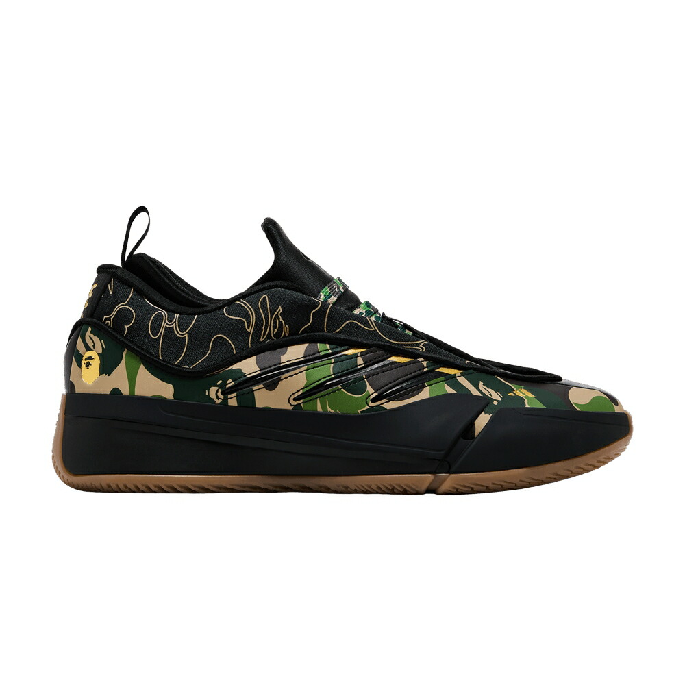 アディダス コア 黒色 ブラック BLACK GREEN スニーカー メンズ ADIDAS BAPE X DAME 9 / CORE BLACK CORE BLACK CORE BLACK