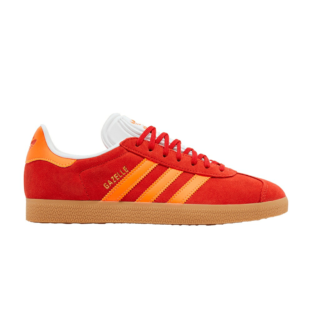 アディダス ガゼル 赤 赤いこと 橙 オレンジ色 白いこと 白いこと \u0027RED ORANGE\u0027 スニーカー レディース ADIDAS WMNS GAZELLE SOLAR / RED SOLAR ORANGE OFF WHITE