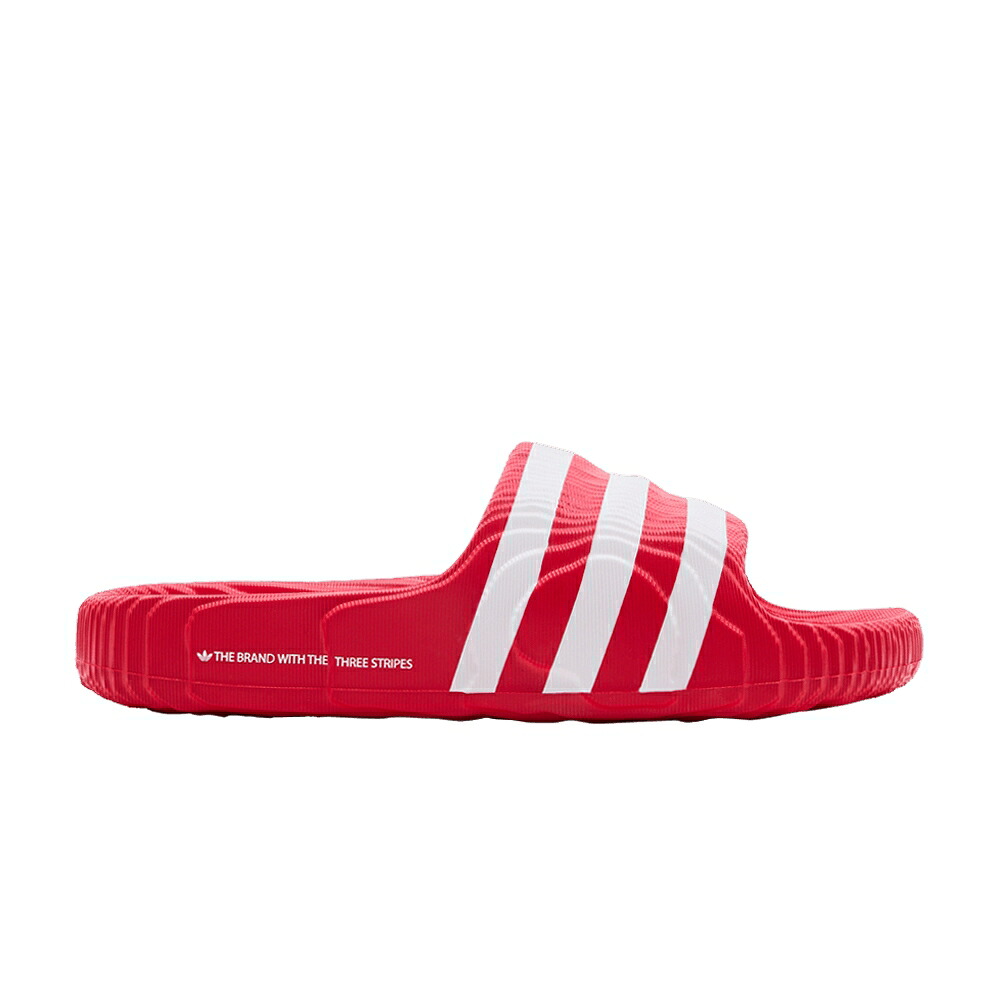 アディダス アディレッタ 白いこと 白いこと \u0027SCARLET WHITE\u0027 スニーカー メンズ ADIDAS ADILETTE 22 SLIDES / BETTER SCARLET CLOUD WHITE CLOUD