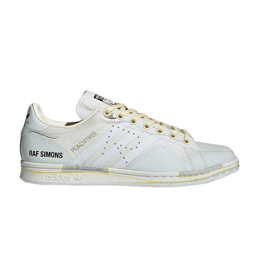 アディダス 砂色 サンド 白色 ホワイト コア ラフシモンズ 'TROMPE L'OEIL' スニーカー メンズ ADIDAS RAF SIMONS X PEACH STAN / LIGHT SAND CLOUD WHITE CORE|スニケス