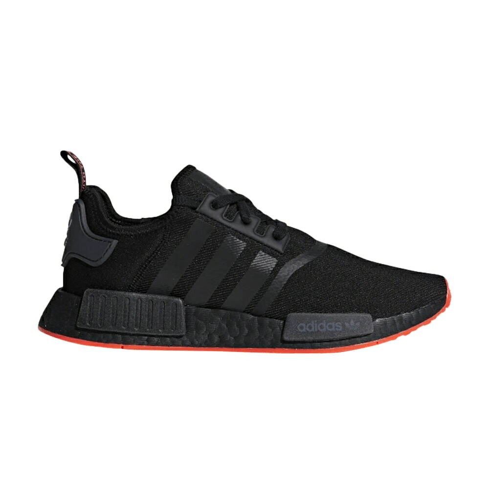 アディダス コア 黒色 ブラック 赤 レッド NMD_R1 'SOLAR SOLE' スニーカー メンズ ADIDAS / CORE BLACK CORE BLACK SOLAR RED|スニケス