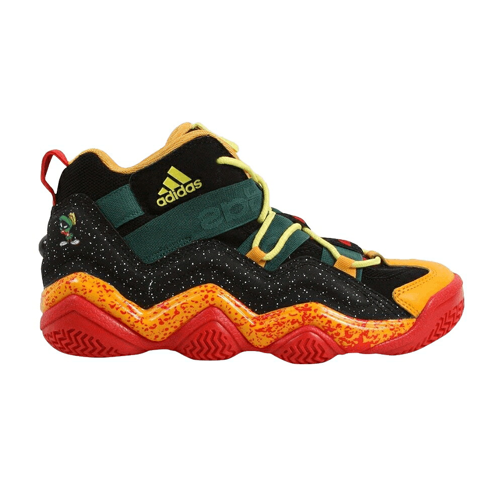 アディダス 黒色 ブラック ゴールド フォレスト トップテン 'MARVIN MARTIAN' スニーカー メンズ ADIDAS TOP TEN 2000 J THE / BLACK COLLEGIATE GOLD FOREST｜スニケス