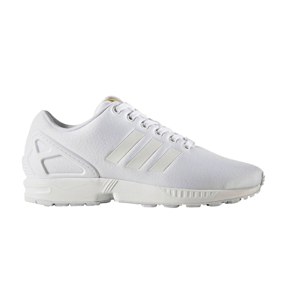アディダス 白いこと 白いこと ゴールド スニーカー レディース ADIDAS WMNS ZX FLUX / WHITE WHITE GOLD