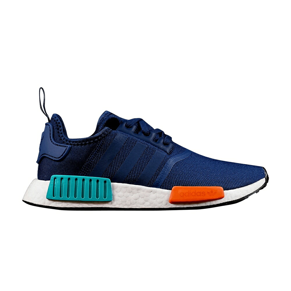 アディダス 青味 青み ナイト爵 活動力 橙 オレンジ色 NMD_R1 \u0027BLUE NIGHT\u0027 スニーカー メンズ ADIDAS / BLUE NIGHT ENERGY ORANGE