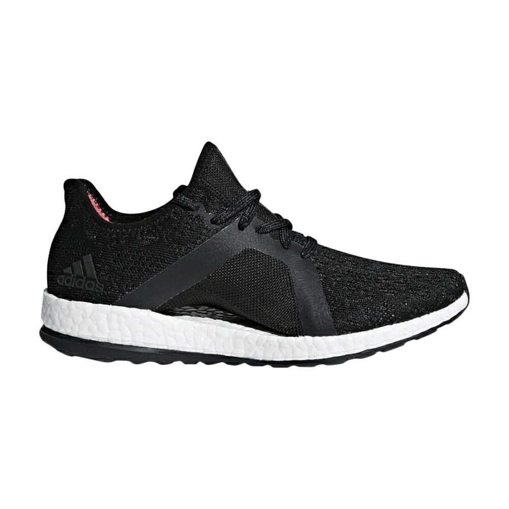 アディダス エレメント コア 黒色 ブラック 灰色 グレー レアル 'CORE BLACK' スニーカー レディース ADIDAS WMNS PUREBOOST X ELEMENT / CORE BLACK GREY REAL CORAL｜スニケス