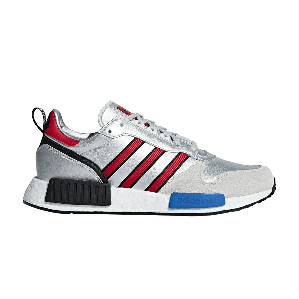 アディダス しろがね色 しろがね色 赤 赤いこと \u0027SILVER METALLIC\u0027 スニーカー メンズ ADIDAS RISING STAR R1 / SILVER METALLIC COLLEGIATE RED