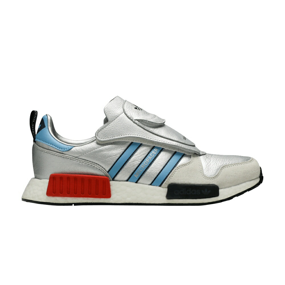 アディダス 銀色 シルバー 青色 ブルー ILVER METALLIC スニーカー メンズ ADIDAS MICROPACER R1 / SILVER METALLIC LIGHT BLUE