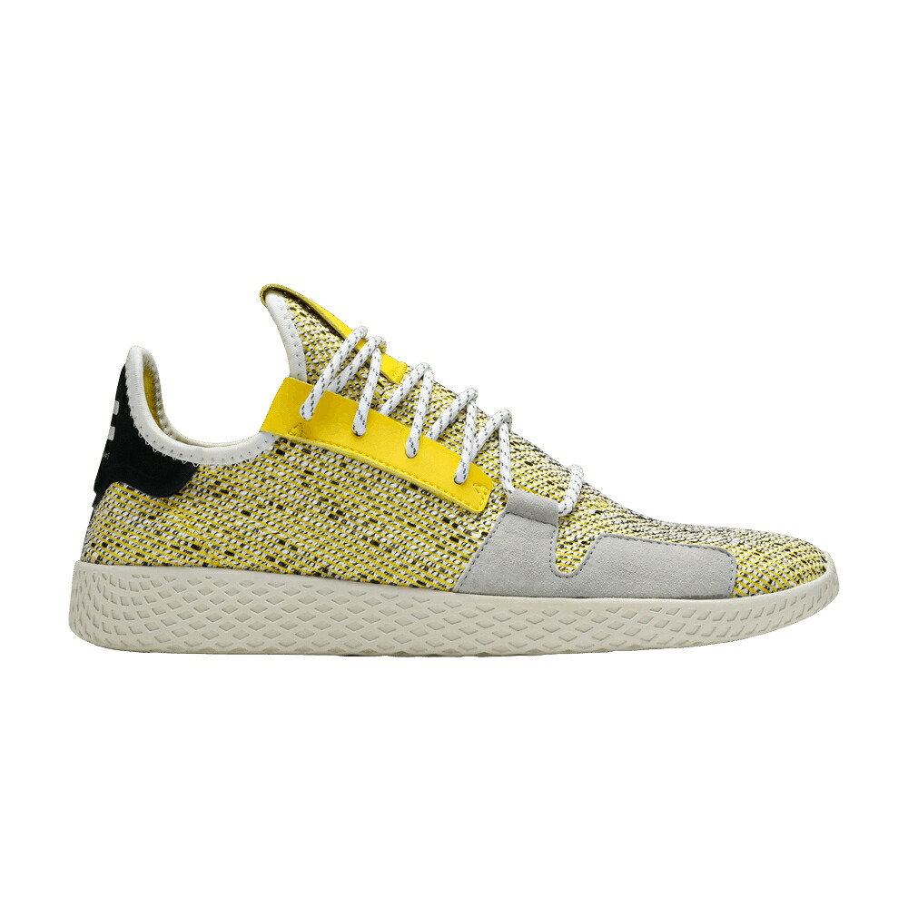 アディダス テニス 黄色 イエロー 白色 ホワイト コア 黒色 ブラック 'YELLOW' スニーカー メンズ ADIDAS PHARRELL X TENNIS HU V2 / YELLOW CLOUD WHITE CORE BLACK