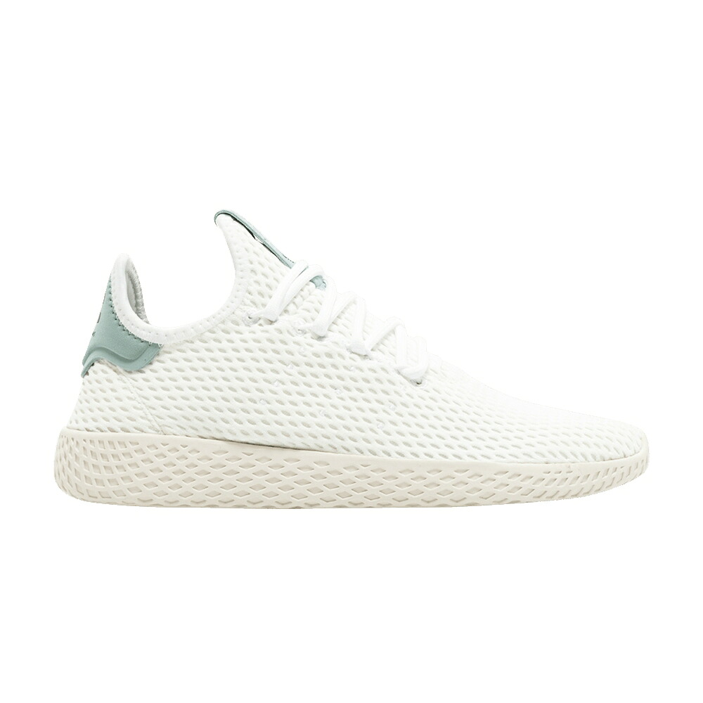 アディダス テニス 緑 グリーン 白色 ホワイト 'LIGHT GREEN' スニーカー メンズ ADIDAS PHARRELL X TENNIS HU J / LIGHT GREEN WHITE|スニケス
