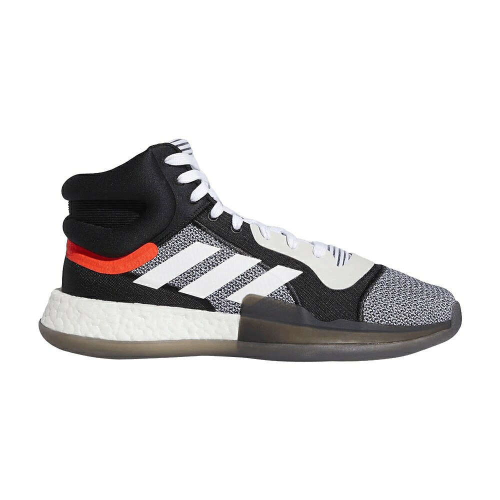 アディダス ブースト ミッド 白色 ホワイト コア 黒色 ブラック 'CORE BLACK' スニーカー メンズ ADIDAS MARQUEE BOOST MID / FOOTWEAR WHITE CORE BLACK AERO