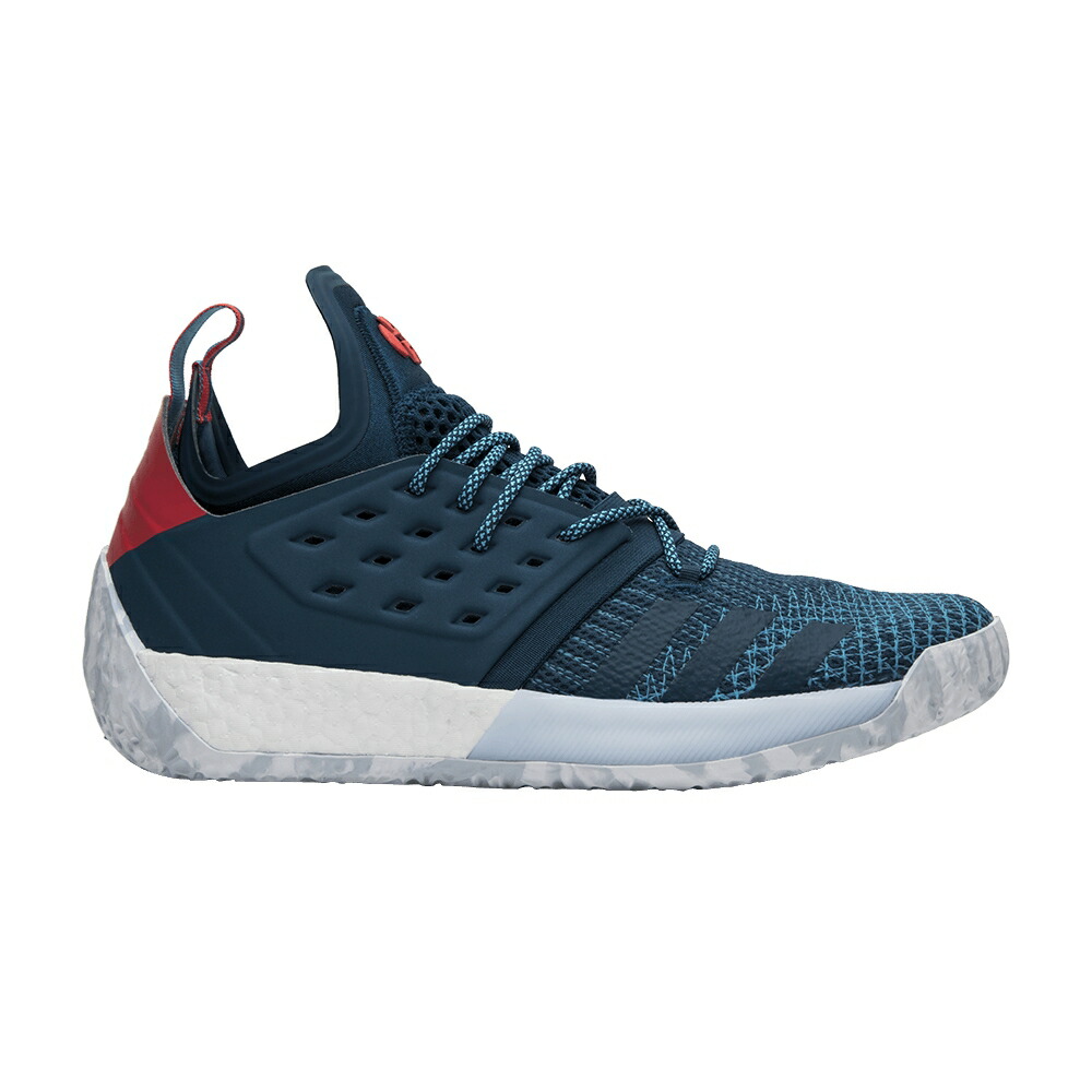 アディダス ハーデン 青色 ブルー 赤 レッド 白色 ホワイト VOL. BLUE NIGHT スニーカー メンズ ADIDAS HARDEN 2 / BLUE RED WHITE