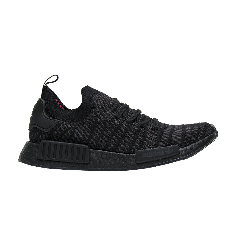 アディダス 黒いこと 黒いこと NMD_R1 \u0027TRIPLE BLACK\u0027 スニーカー メンズ ADIDAS PRIMEKNIT STLT / BLACK BLACK BLACK