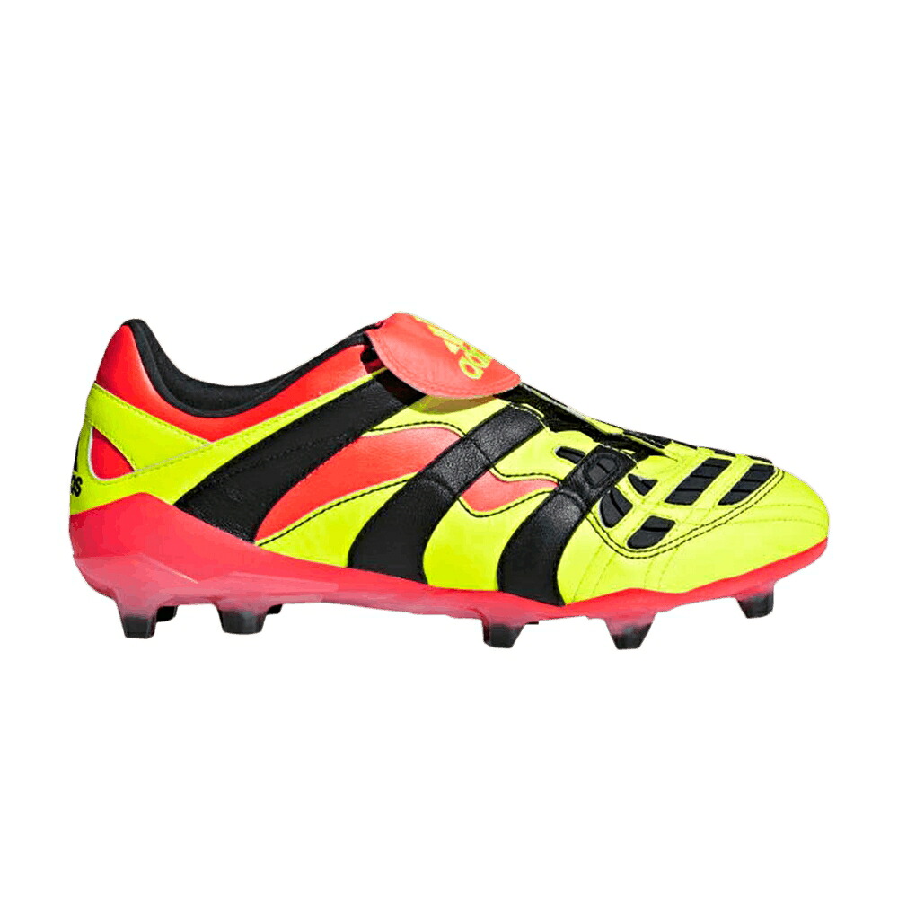 アディダス プレデター サッカー コア 黒色 ブラック スニーカー メンズ ADIDAS PREDATOR ACCELERATOR FIRM GROUND SOCCER CLEAT / SOLAR YELLLOW CORE BLACK CORE