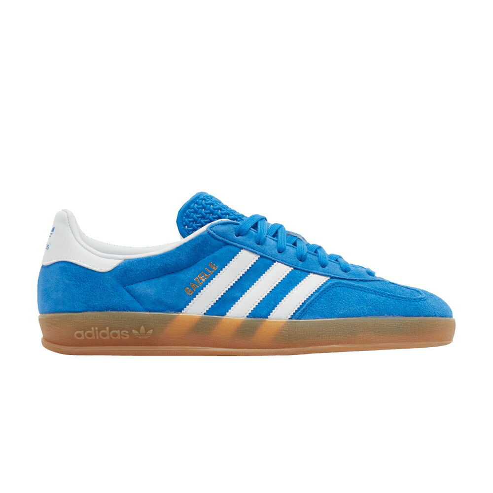 アディダス メンズ ガゼル 青色 ブルー 白色 ホワイト MEN BLUE GUM スニーカー ADIDAS GAZELLE INDOOR BIRD / BLUE BIRD CLOUD WHITE GUM