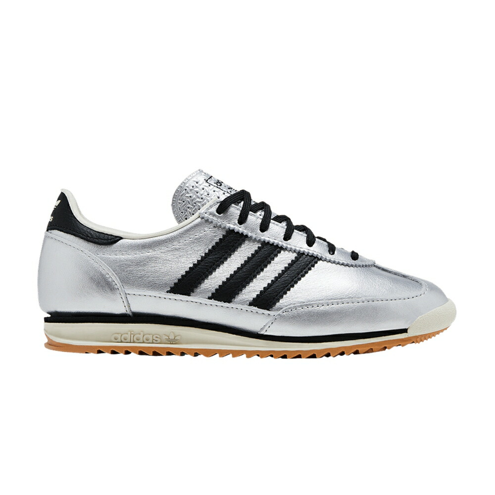 アディダス 銀色 シルバー コア 黒色 ブラック 'SILVER BLACK' スニーカー レディース ADIDAS WMNS SL72 OG METALLIC / SILVER METALLIC CORE BLACK OFF|スニケス