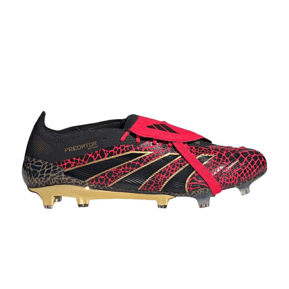 アディダス プレデター エリート 赤 赤いこと ゴールド 中核グループ \u0027YEAR SNAKE\u0027 スニーカー メンズ ADIDAS PREDATOR ELITE FOLDOVER TONGUE FG OF THE / LUCID RED GOLD METALLIC CORE