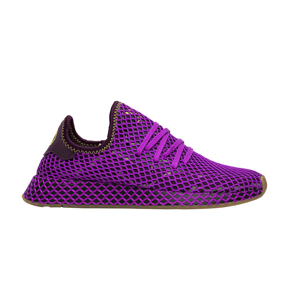 アディダス ドラゴン ショック 紫 パープル 赤 レッド ナイト ON GOHAN スニーカー メンズ ADIDAS DRAGON BALL Z X DEERUPT / SHOCK PURPLE RED NIGHT SHOCK