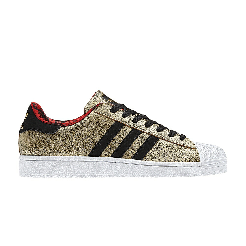 アディダス スーパースター YEAR HORSE スニーカー メンズ ADIDAS SUPERSTAR 2 OF THE / METGOL BLACK1 RUNWHT