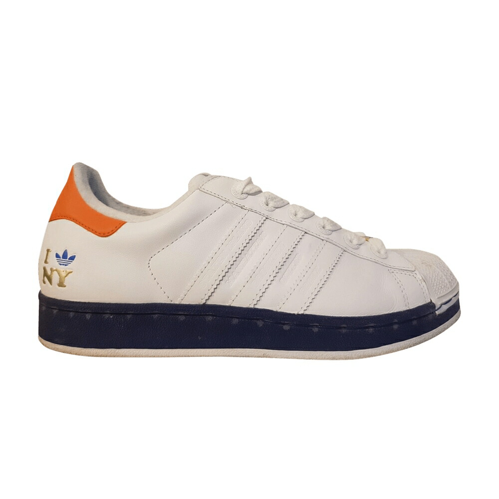 アディダス スーパースター シティ 白色 ホワイト 橙 オレンジ ニューヨーク 35TH スニーカー メンズ ADIDAS SUPERSTAR 2 CITY VERSION NEW YORK / WHITE ROYAL ORANGE