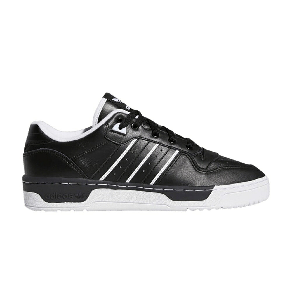 アディダス コア 黒色 ブラック 'BLACK WHITE' スニーカー メンズ ADIDAS RIVALRY LOW / CORE BLACK CORE BLACK CLOUD