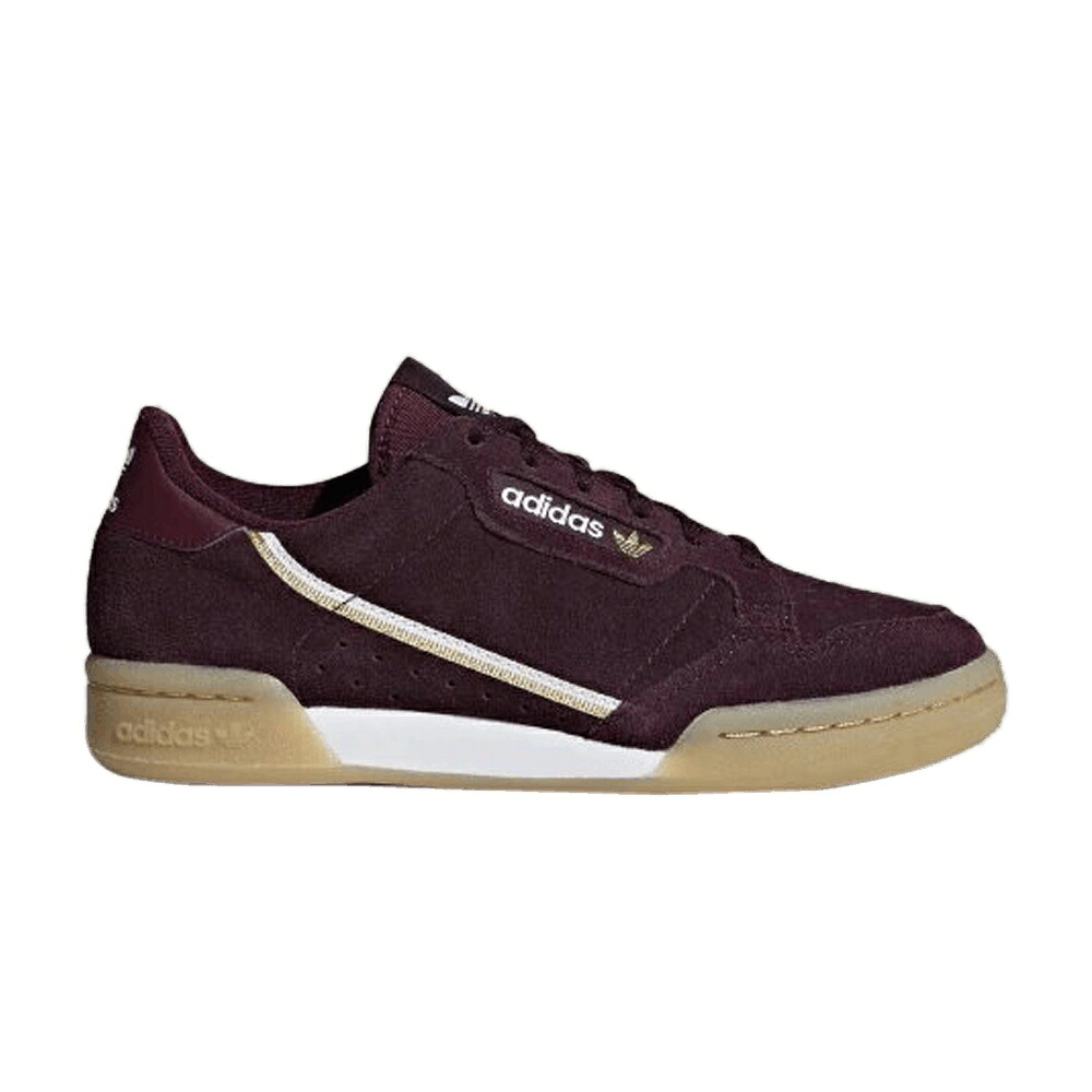 アディダス マルーン 白色 ホワイト ゴールド 'MAROON' スニーカー メンズ ADIDAS CONTINENTAL 80 J / MAROON FOOTWEAR WHITE GOLD|スニケス