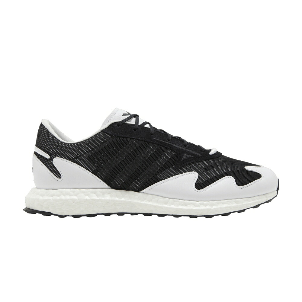 アディダス ラン 黒色 ブラック 白色 ホワイト 'BLACK WHITE' スニーカー メンズ ADIDAS Y-3 RHISU RUN / BLACK BLACK FOOTWEAR WHITE