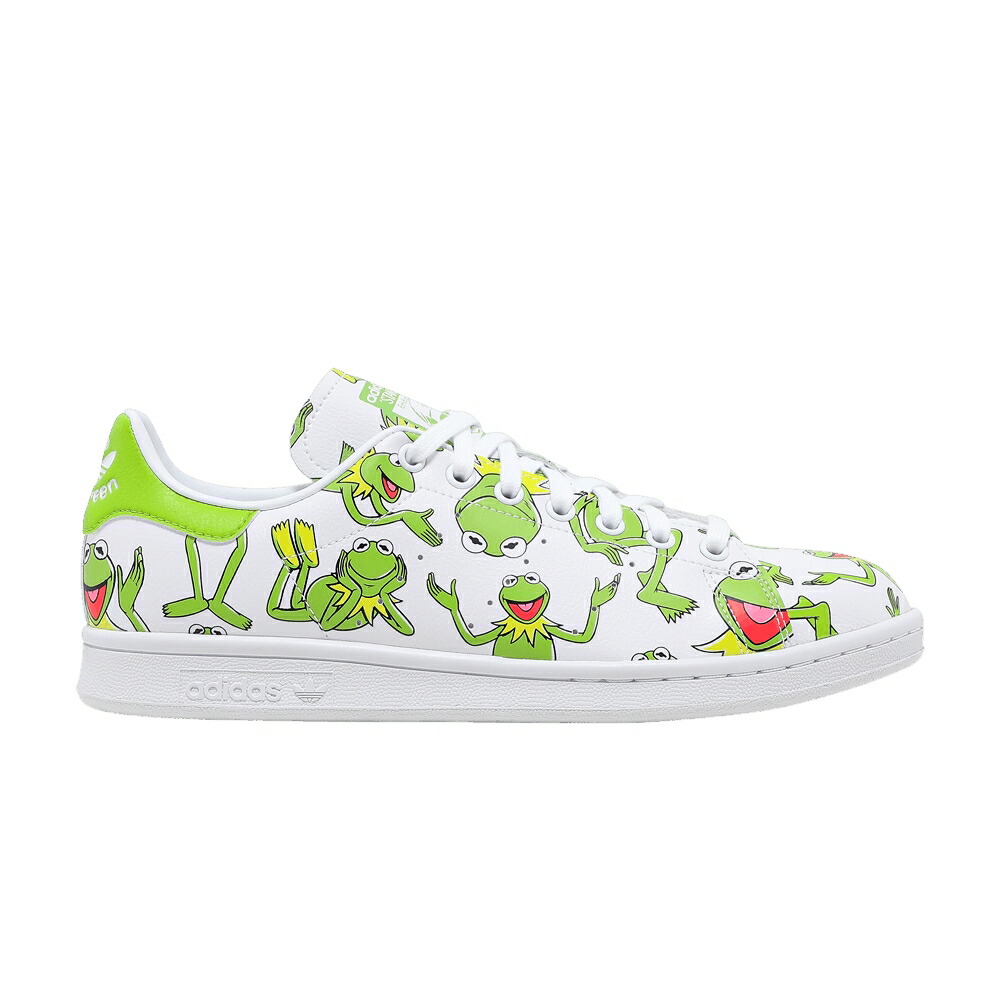 アディダス 白色 ホワイト スタンスミス KERMIT PRINT スニーカー メンズ ADIDAS THE MUPPETS X STAN SMITH FROG ALLOVER / CLOUD WHITE PANTONE CLOUD WHITE