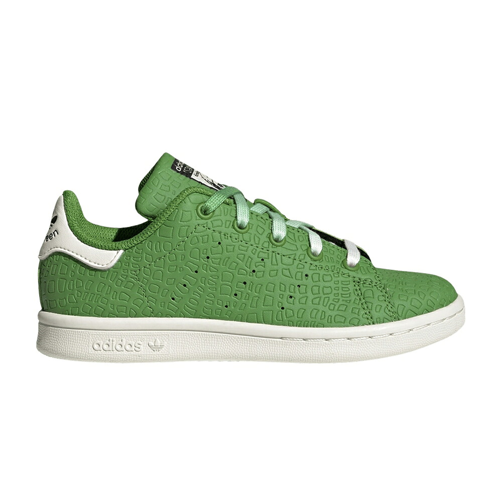 アディダス 白色 ホワイト コア 黒色 ブラック スタンスミス 'REX DINOSAUR' スニーカー メンズ ADIDAS TOY STORY X STAN SMITH J THE / OFF WHITE PANTONE CORE BLACK｜スニケス