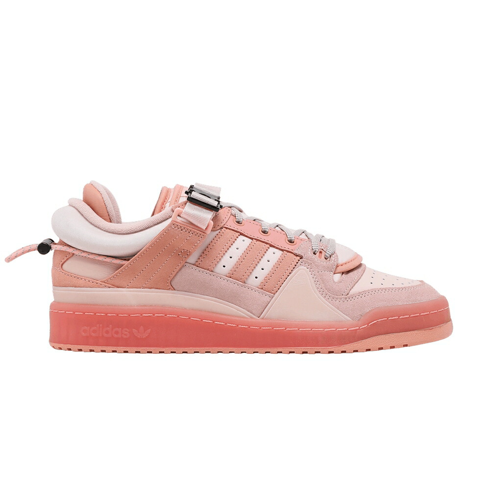 アディダス フォーラム バックル ピンク EASTER EGG スニーカー メンズ ADIDAS BAD BUNNY X FORUM BUCKLE LOW / ICEY PINK BLUSH TRACE PINK