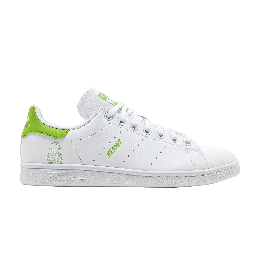 アディダス 白色 ホワイト スタンスミス 'KERMIT FROG' スニーカー メンズ ADIDAS THE MUPPETS X STAN SMITH J / CLOUD WHITE PANTONE CLOUD WHITE|スニケス