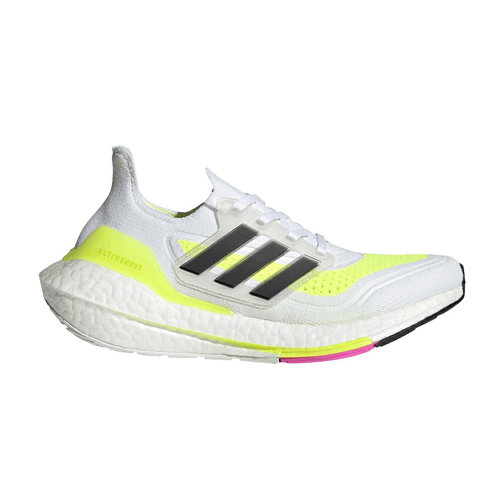 アディダス 白いこと 白いこと 中核グループ 黒いこと 黒いこと \u0027WHITE YELLOW\u0027 スニーカー メンズ ADIDAS ULTRABOOST 21 J SOLAR / CLOUD WHITE CORE BLACK SOLAR スニーカー-靴