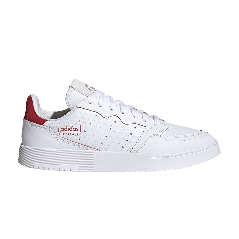 アディダス 白いこと 白いこと \u0027CLOUD SCARLET\u0027 スニーカー メンズ ADIDAS SUPERCOURT WHITE / CLOUD WHITE SCARLET CLOUD WHITE