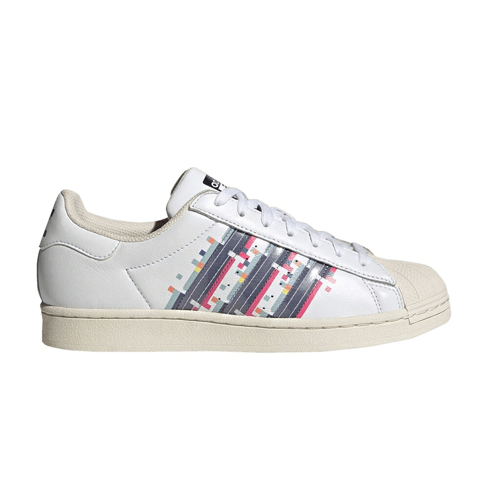 アディダス スーパースター 白色 ホワイト クルー 'GAMING PACK' スニーカー メンズ ADIDAS SUPERSTAR / CLOUD WHITE CHALK WHITE CREW｜スニケス
