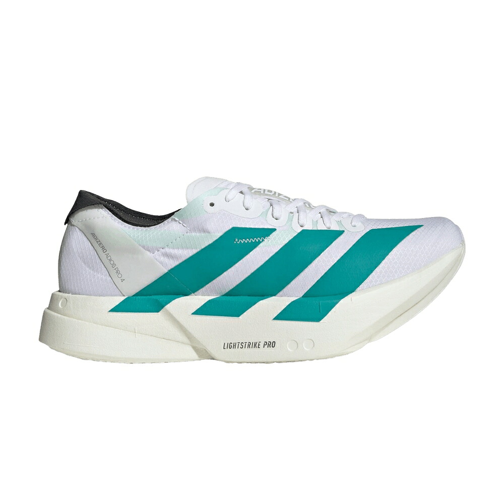 アディダス アディゼロ アディオス プロ ピュア 白色 ホワイト カーボン 'WHITE TEAL' スニーカー レディース ADIDAS WMNS ADIZERO ADIOS PRO 4 PURE / CLOUD WHITE PURE TEAL CARBON|スニケス