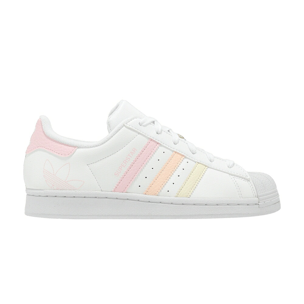 アディダス スーパースター 白色 ホワイト ピンク 'WHITE PINK' スニーカー メンズ ADIDAS SUPERSTAR J CLEAR / FOOTWEAR WHITE CLEAR PINK|スニケス
